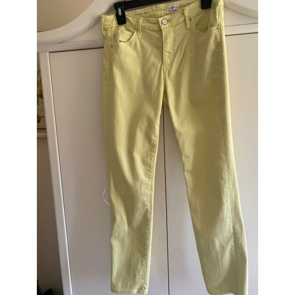 AG Adriano Goldschmied Jeans Yellow 28R Cigarette